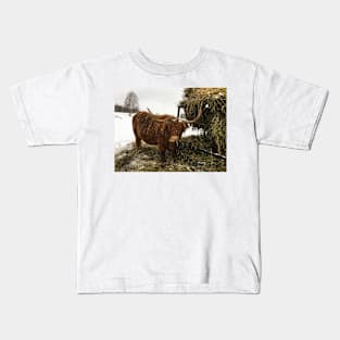 Scottish Highland Cattle Cow 2265 Kids T-Shirt